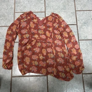Matilda Jane Floral Kaia Peasant Top Size Medium Neu - Bild 1 von 4