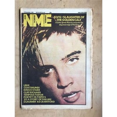ELVIS PRESLEY NME MAGAZINE DEC 5 1981  ELVIS PRESLEY COVER AND FEATURE UK - Image 1 of 2