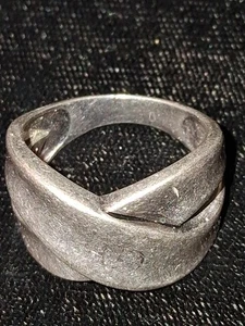 Silver Ring Size #7 marked. Cross Road ring Premier Designs - Picture 1 of 7