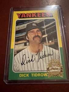 2024 Topps Heritage Update - Yankees 1975 Dick Tidrow Buyback Hobby Box Topper - Picture 1 of 2