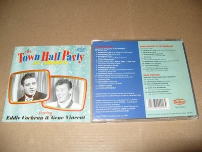 Eddie Cochran -Town Hall Party (and Gene Vincent 1999  CD + INLAYS NEAR MINT.(M3 - Image 1 of 3