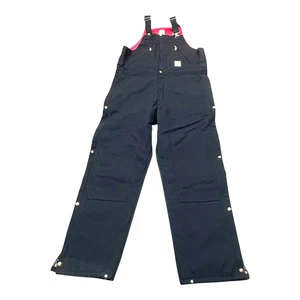 Carhartt Bavaglino Salopette Zip a Vita Biberalls Uomo Taglia 38x34 Nero Isolato NUOVO - Foto 1 di 21