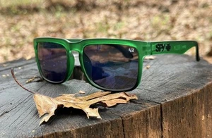 New Spy Optic Sunglasses In Crystal Green Hulk Mens Womens Ken Block Helm Promo - Picture 1 of 4