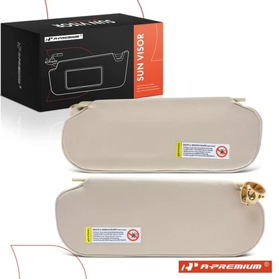 A-Premium Pair Beige Car Sun Visor for Chevrolet Express 2500 GMC Savana 2500 - Image 1 of 4