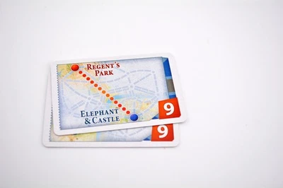 Ticket to Ride London game replacement part pieces - Destination Ticket Cards 9 - Image 1 of 2