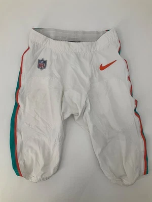 #28 MIAMI DOLPHINS NIKE DRI FIT GAME USED 2024 SEASON PANTS W/ STRING SIZE-30 — 第 1/4 张图片