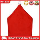 Christmas Cap Chair Covers Soft Chair Back Covers Red for Home Dinner Chair Back
