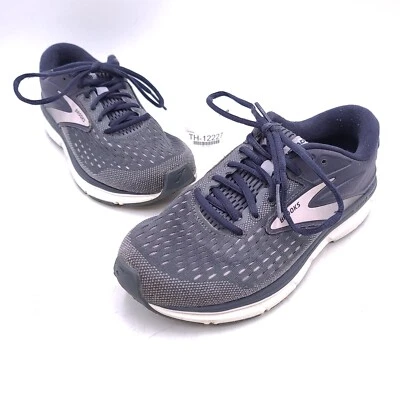 Brooks Dyad 11 Womens 7.5 Wide Gray Lavender Ombré Primrose 1203121D496 Shoes - Image 1 of 4