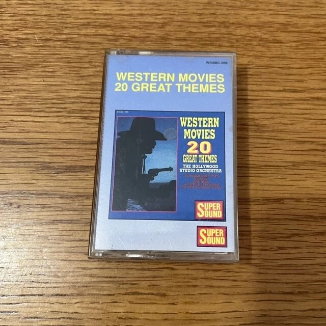 The Hollywood Studio Orchestra - Western Movies 20 Great Themes Cassette Tape  - Image 1 of 3
