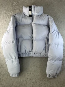 Fashion Nova Cropped Puffer Jacket Womens Size L - Picture 1 of 8