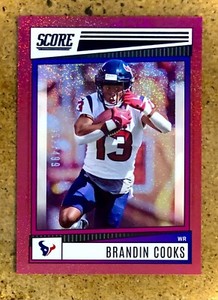 2022 Panini Score Football Dots Red Brandin Cooks #1 /499 Houston Texans