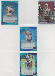 2017 Donruss Optic Rated Rookie Football 4 card lot /numbered - Picture 1 of 2