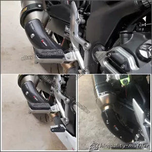 Universal Heel Guard Carbon Fiber Heat Shield Cover Slip Exhaust Connector Pipe - Bild 1 von 7