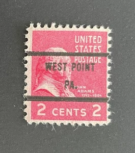 West Point, Pennsylvania Type 71 Precancel - 2 cents Prexie U.S. #806 - PA - Picture 1 of 1