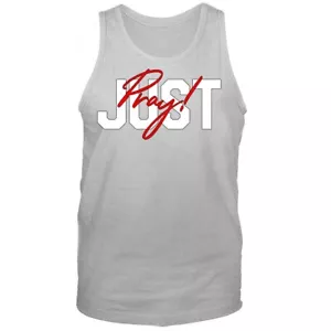 Camiseta sin mangas Just Pray Christian Religious God Biblia Iglesia Jesucristo - Imagen 1 de 8