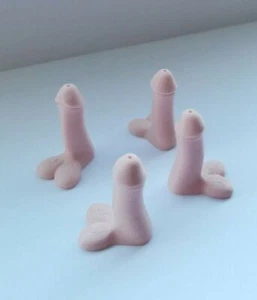 Novelty Car Bike Tyre Willy Penis Dick Valve Dust Caps Pack Of 4, Next day post - Picture 1 of 7