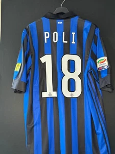 Maglia Inter Match worn Issued Poli 201-12 home Special patch Pupi nerazzurri - Imagen 1 de 9