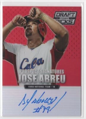 2013 Panini Prizm  Draft Picks Prospect Signatures Red Prizms Jose Abreu Rookie - Image 1 of 2