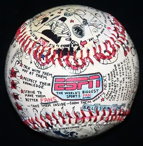 NUEVO EN CAJA SELLADO RARO DE COLECCIÓN ESPN EL MAYOR FANÁTICO DE LOS DEPORTES DEL MUNDO EMPLEADO BÉISBOL - Imagen 1 de 7
