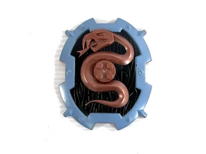 LEGO 2x2 Brick Relief Shield Snake Copper/Blue/Black Large 54183 - Picture 1 of 12