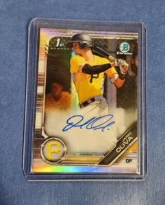 Autografo Jared Olivia 2018 Bowman Cromo Rifrattore RC Rookie /499 - Foto 1 di 2