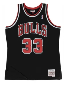 Mitchell & Ness Pippen Swingman Jersey NBA Chicago Bulls Black Size S M L XL - Picture 1 of 4