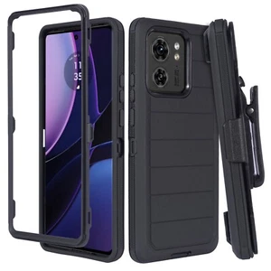 Funda protectora a prueba de golpes para Motorola Moto Edge 2024 se adapta a clip de cinturón defensor - Imagen 1 de 54