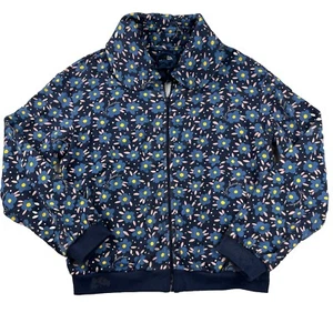 Love Moschino Floral-Print French Cotton-Terry Hoodie Size 6 Blue - Picture 1 of 10