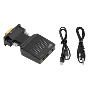 1080P PC Computer HDTV to VGA Video Converters 3.5mm Sound Female to Male - Photo 1/8