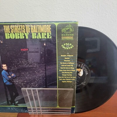 Bobby Bare - The Streets of Baltimore - Vinyl LP (1966 RCA LPM 3618) VG+ - Image 1 of 2