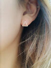 Triangle Earrings simple studs silver triangle earring geometric gold earrings