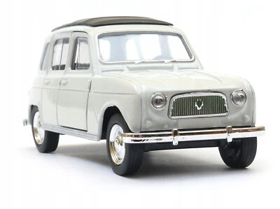 WELLY DieCast 1:34-39 RENAULT 4 WHITE New Model Car Metal in Box Scale 1/34 - Image 1 of 4