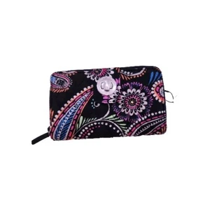 Vera Bradley Bandana Swirl Turnlock RFID Block Wallet NWT - Picture 1 of 6