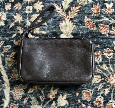 复古 Stone Mountain 卵石皮革棕色腕带。 — 第 1/4 张图片