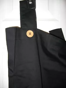 PRIMAVERE,Tenda,Nero Drappeggio,Twill di Cotone,Tab Top,Pannello 40" x 84",5 disponibili - Foto 1 di 12