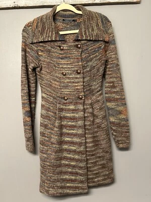 Peruvian Connection Cardigan Size Small Baby Alpaca Multi Color Unique Boho - Image 1 of 4