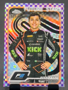 2024 Topps Chrome Formula 1 - #39 Enzo Fittipaldi Purple Checkered Refactor /199 - Picture 1 of 2