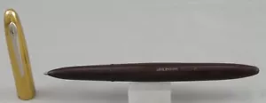 Eversharp Reporter Burgundy w/Gold Cap Ballpoint Pen - 1950's -New Refill In Pen - Picture 1 of 4
