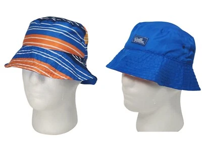 One UV Skinz Reversible Rayas o Azul Niños OSFM Sombrero Cubo Sol Pesca Senderismo Foto 1 de 4
