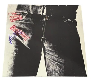 Álbum de vinilo firmado por Keith Richards Auto Sticky Fingers Rolling Stones Beckett BAS - Imagen 1 de 6
