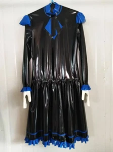 Latex Rubber Catsuit Suit Jumpsuit uniform Club Cosplay Party Fixed Men L - Bild 1 von 1