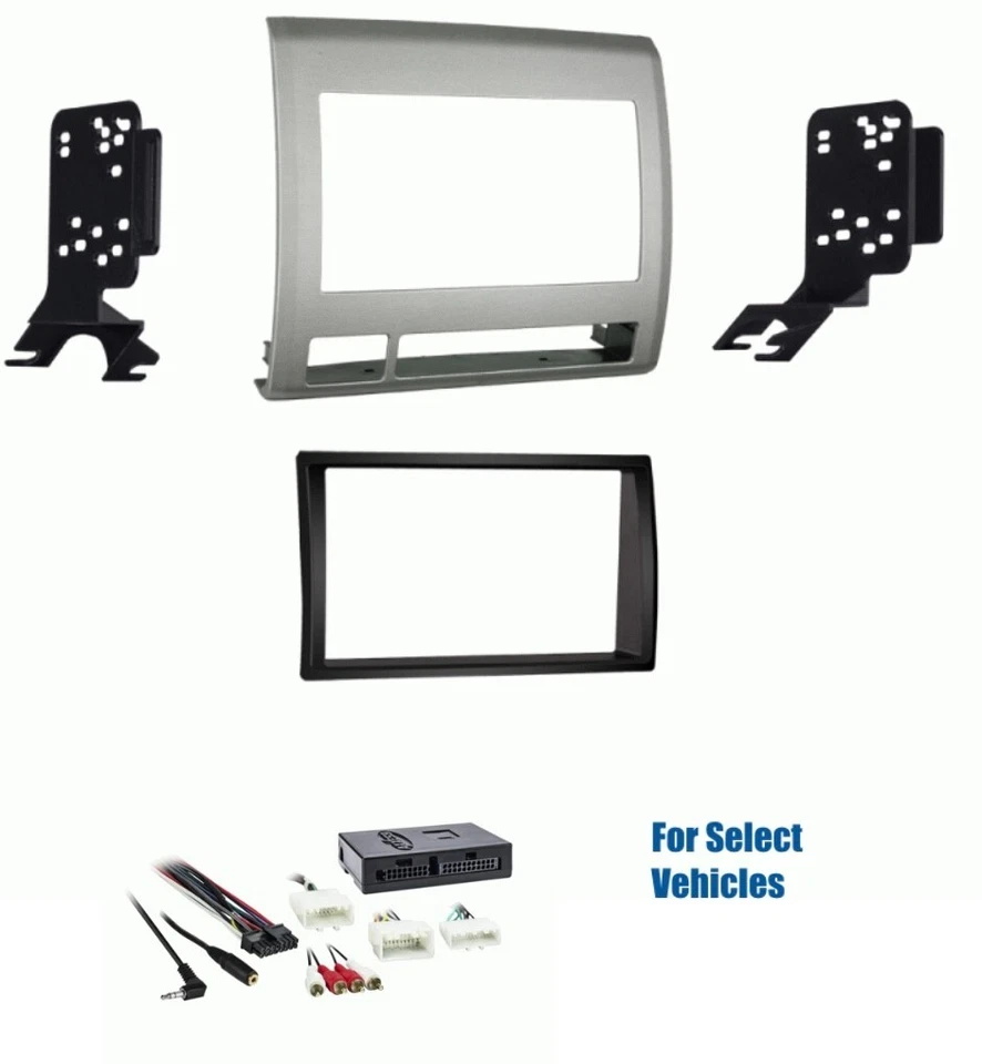 Kit de cables estéreo de auto gris 2 Din para Toyota Tacoma 2005-2011 con amplificador/JBL con dirección Foto 1 de 1
