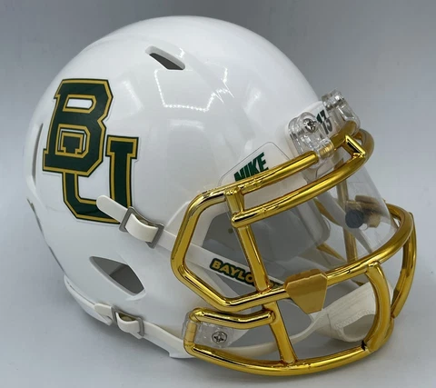CUSTOM RIDDELL SPEED MINI FOOTBALL HELMET - BAYLOR BEARS Cover
