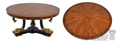 L66985: Mesa de comedor redonda con base de delfín Italian Regency Foto 1 de 4