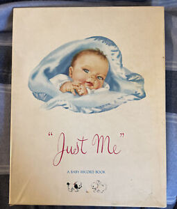 Vintage 1956 Unused Illustrated Baby Book Artists And Writers Guild First Years