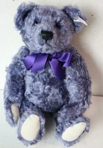 Oso de peluche Steiff 1998 azul lavanda mohair ojos azules edición limitada articulado -- - Imagen 1 de 1