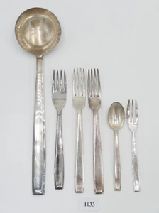 6 piezas cubiertos Philipp Häusler alrededor de 1930 modelos ""Europa""." Plata 2800 90 - Imagen 1 de 12
