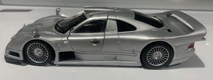 MAISTO MERCEDES CLK-GTR AMG STREET VERSION SILVER 1/26 DIECAST - Picture 1 of 12