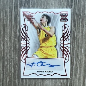 2021-22 Leaf Pro Set - Base Auto Red Foil #BA-FW1 Franz Wagner 1/50 (AU, RC) - Picture 1 of 2