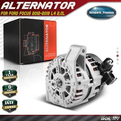 Alternador para Ford Focus 2012-2018 L4 2.0L 150A 12V en sentido horario sin polea Foto 1 de 4